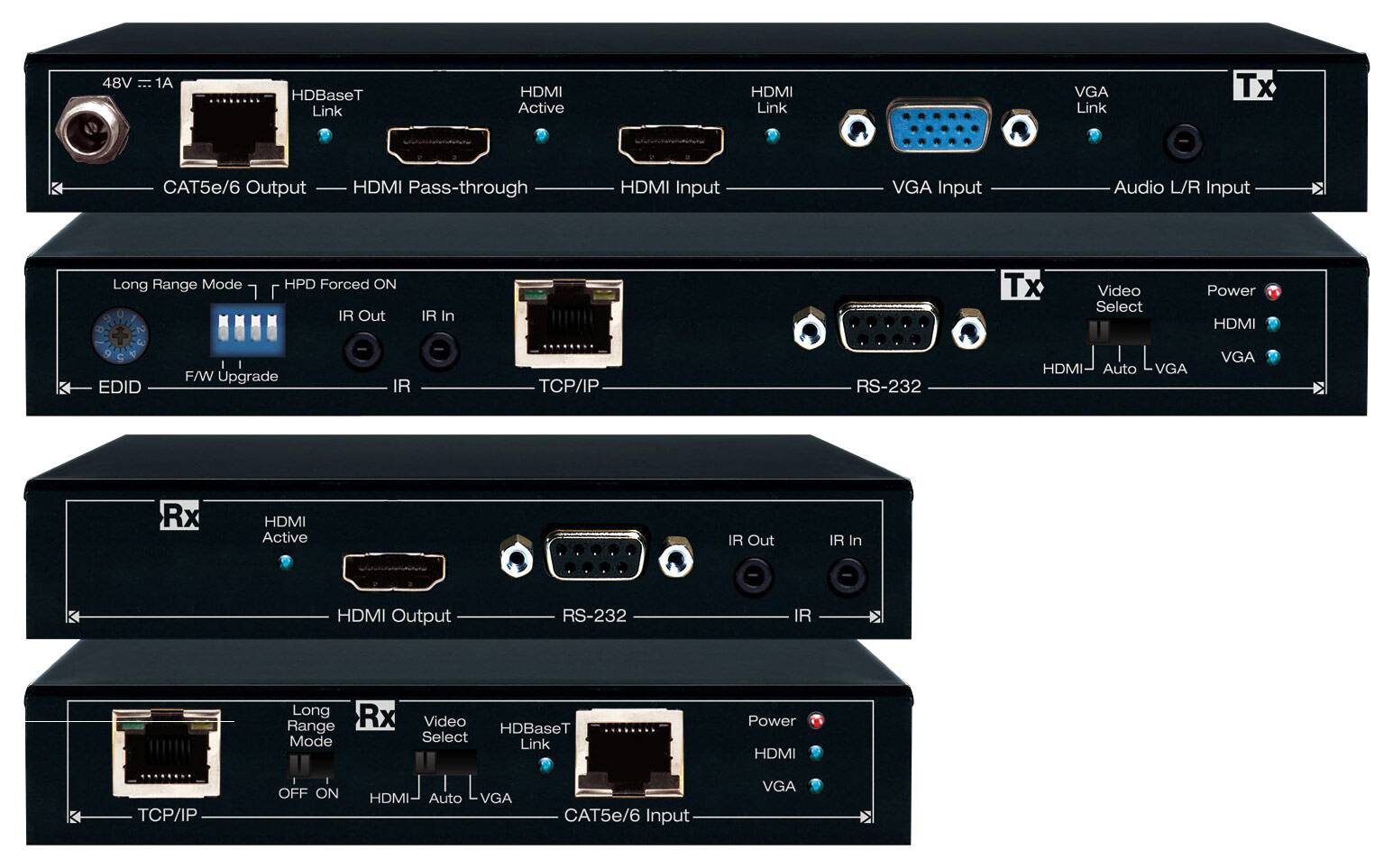 Best Buy Key Digital FatCat Series Single Cat5e/6 Extenders Black KD