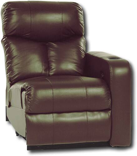 Angle Standard. Berkline - Leather Home Theater Recliner with Straight Right Arm.