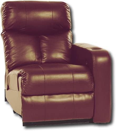 Angle Standard. Berkline - Leather Home Theater Recliner with Straight Right Arm.