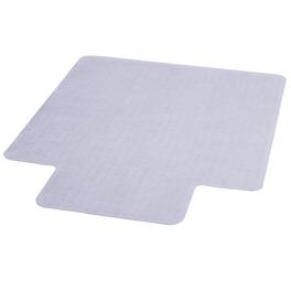 Emma + Oliver - 36'' x 48'' Carpet Chair Mat with Lip - Clear