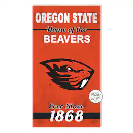 Jardine - Oregon State Beavers 11'' x 20'' Home Of The Sign - Orange