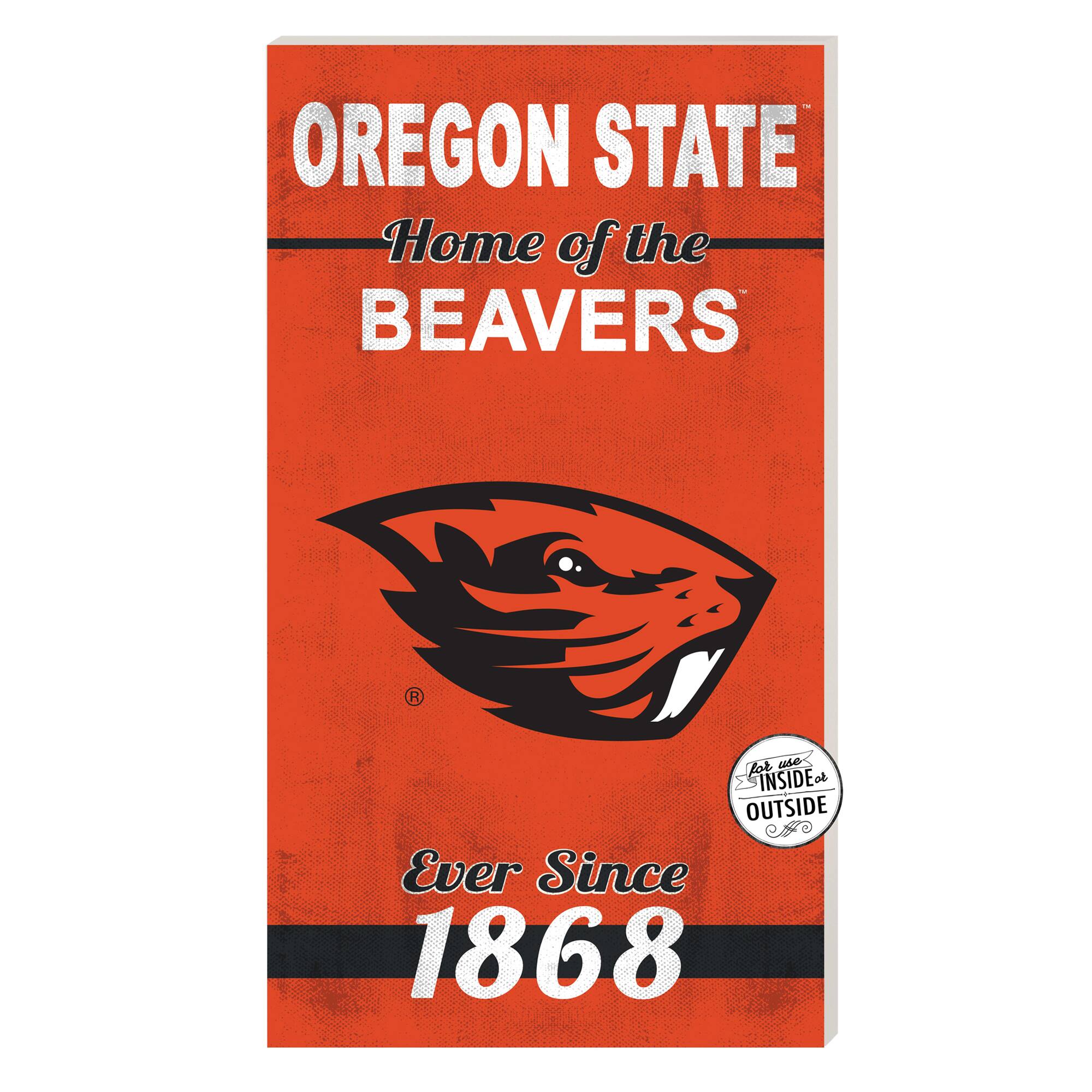 Oregon State Beavers 11'' x 20'' Home Of The Sign