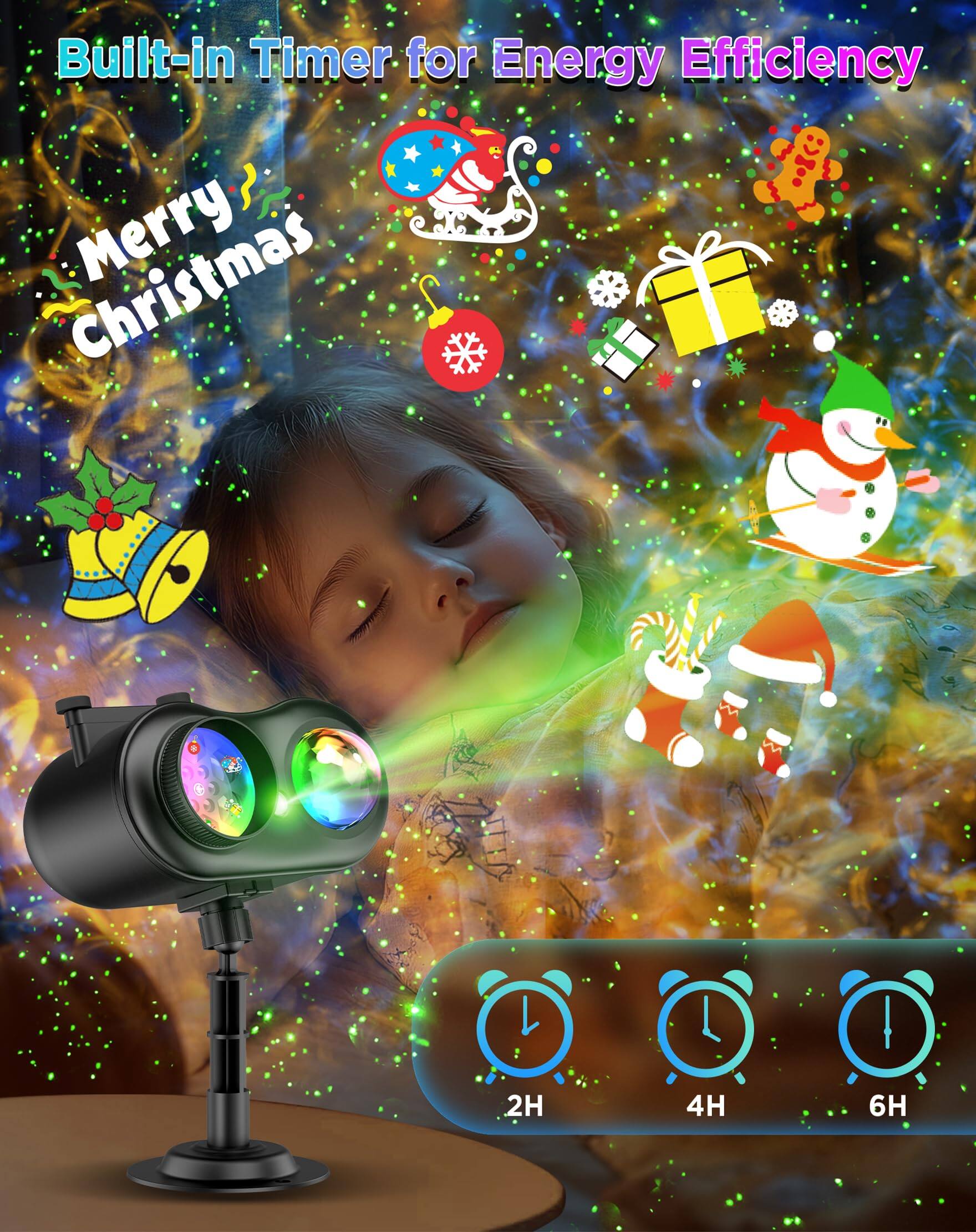 Built-in Timer for Energy Efficiency

Merry Christmas

2H 4H 6H