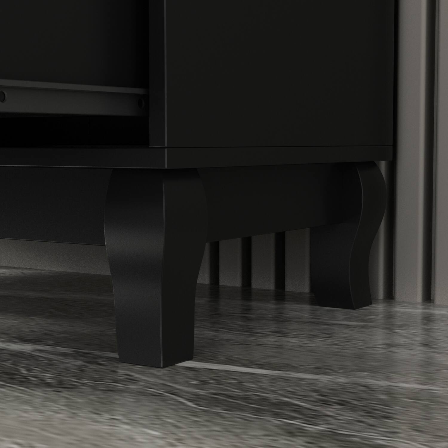 Alt View 1. FUFU & GAGA - Classic Multi-Drawer Storage Cabinet – A Perfect Fusion of Space Organization and Aesthetic Design - Black.