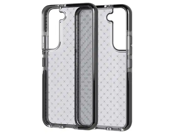 Front. Tech21 - Tech21 Evo Check Case for Samsung Galaxy S22 – Smokey Black - Smokey Black.