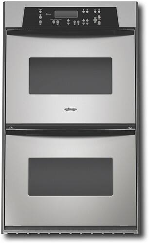 Front Standard. Whirlpool - 30" Built-in Double Electric Wall Oven - Stainless-Steel.