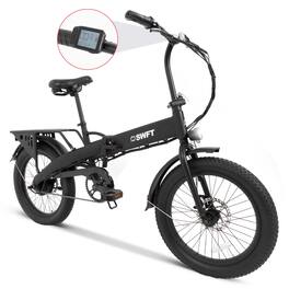 SWFT - F.X E-Bike w/ 25mi Max Operating Range & 20 mph Max Speed - Black