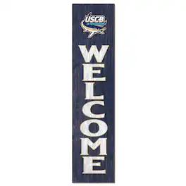 Jardine - South Carolina Beaufort Sand Sharks 12" x 48" Welcome Outdoor Leaner - Navy