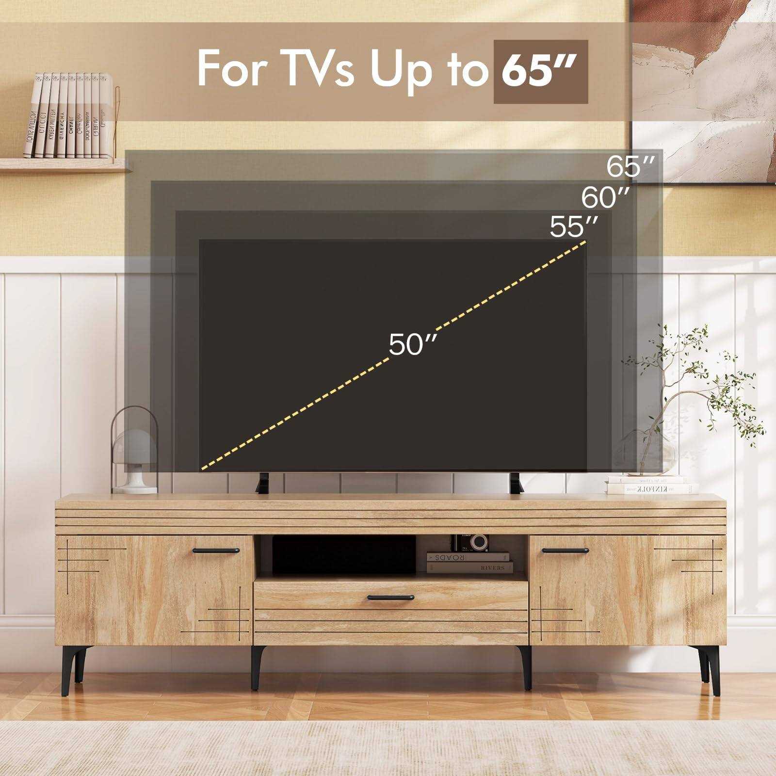 For TVs Up to 65"  
65"  
60"  
55"  
50"