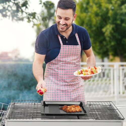 Alt View 4. Winado - Large Portable Charcoal Grill, Foldable Stainless Steel Grill Smoker for Outdoor Cooking Camping Hiking Picnic Party - Silver.