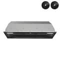 Streamline - 36 inches - Externally Vented - Range Hood Insert - Glossy Black