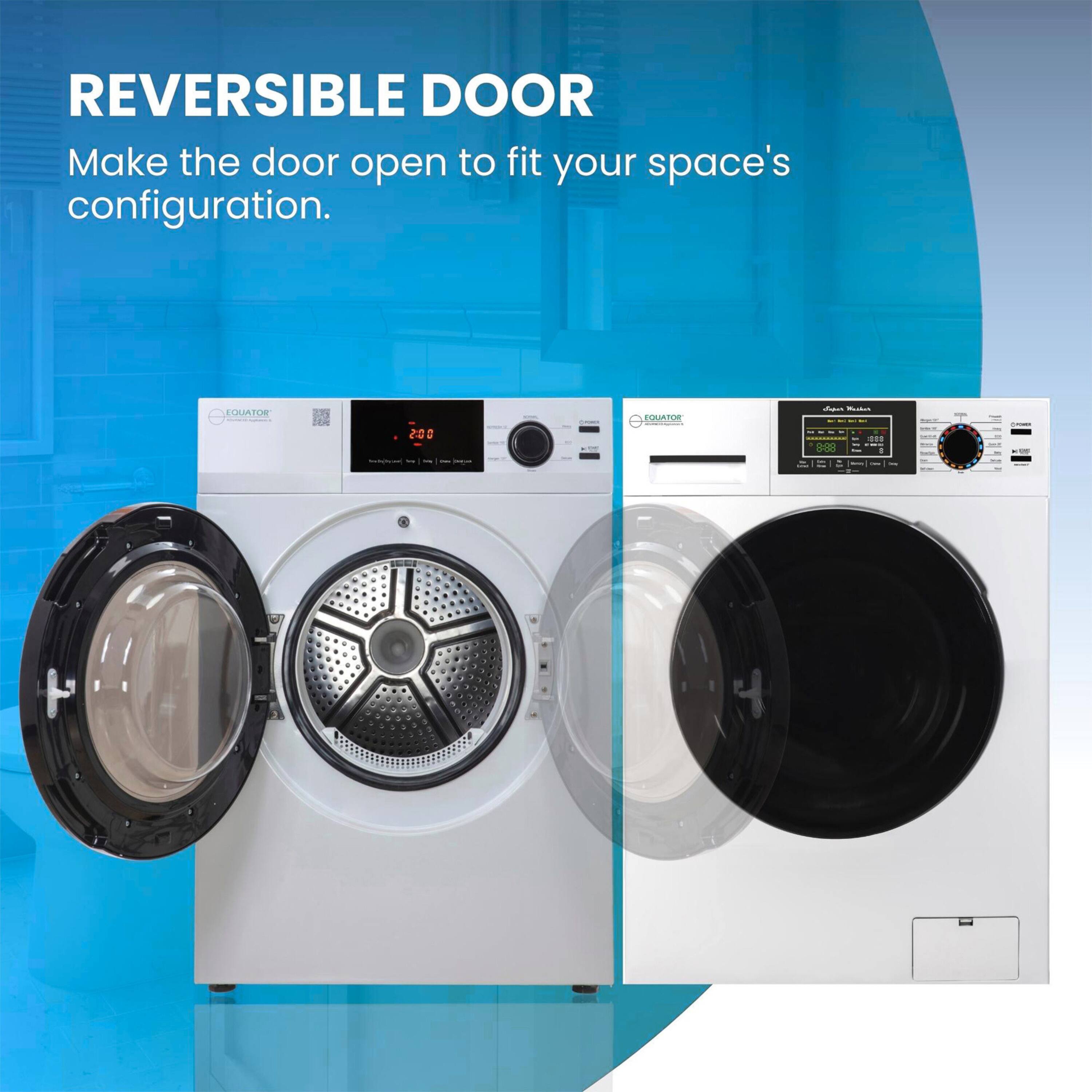 REVERSIBLE DOOR  
Make the door open to fit your space's configuration.