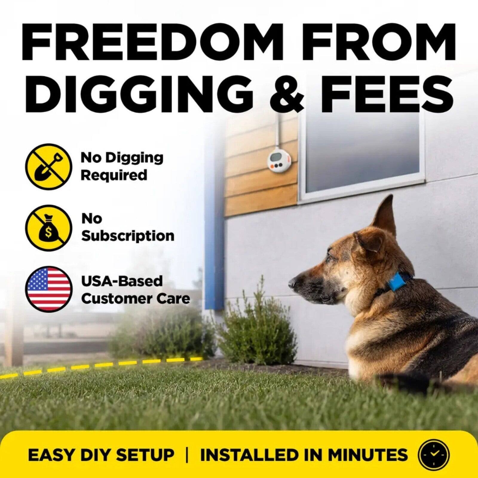 FREEDOM FROM DIGGING & FEES

- No Digging Required
- No Subscription
- USA-Based Customer Care

EASY DIY SETUP | INSTALLED IN MINUTES