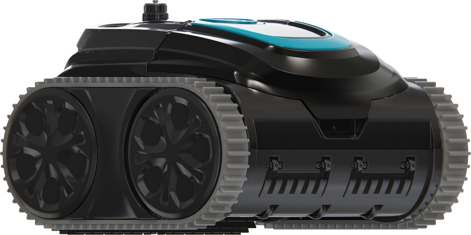 Angle. Wybot - S1 Cordless Robotic Pool Cleaner for In-Ground Pools up to 1300sq.ft, Pool Vacuum wiht Infrared Sensors - Gray.