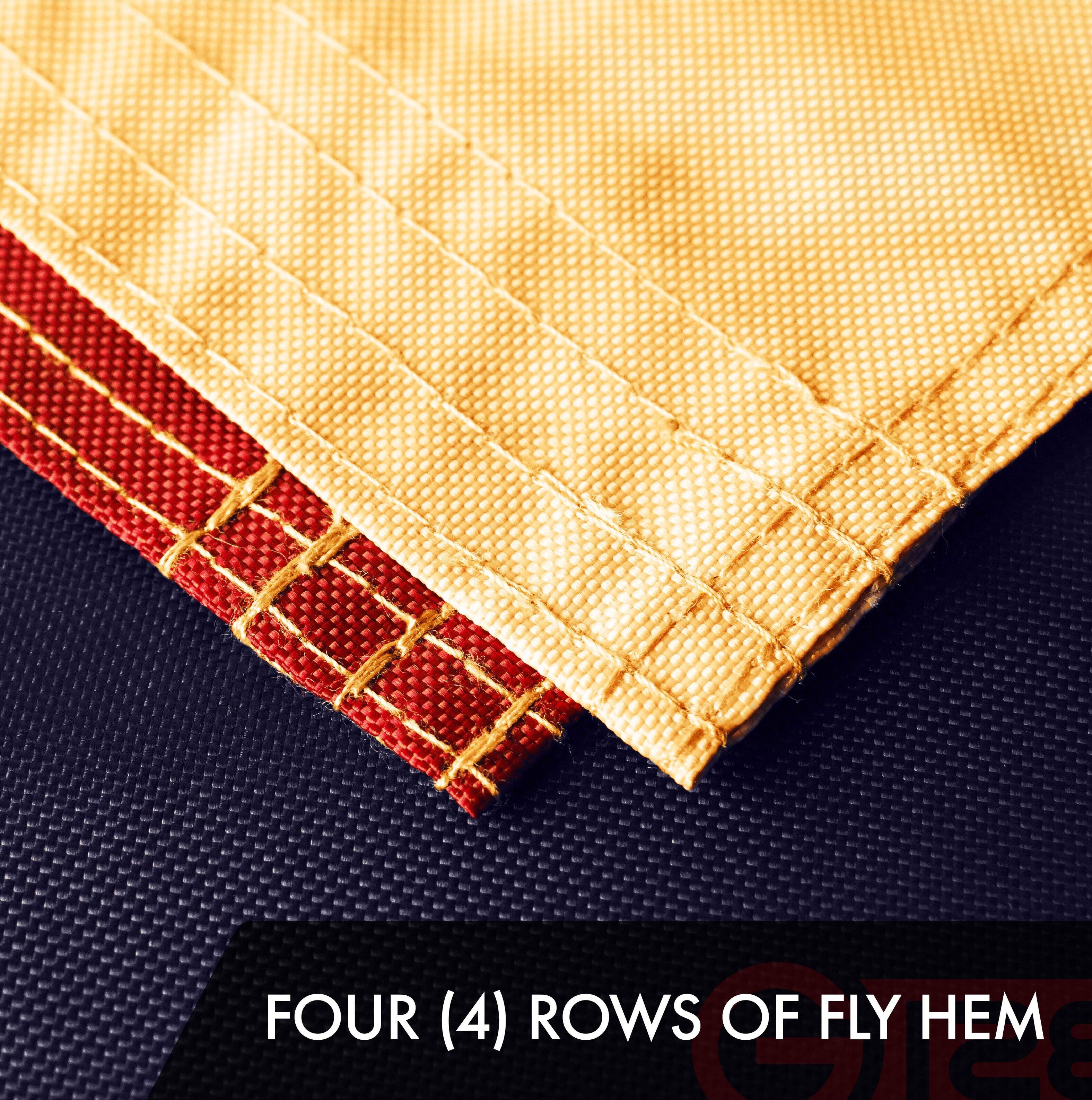 FOUR (4) ROWS OF FLY HEM