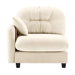 Ropilly - Beige Chenille Modular Sofa Single Seat Sectional Sofa for Small Space Lounge - Beige