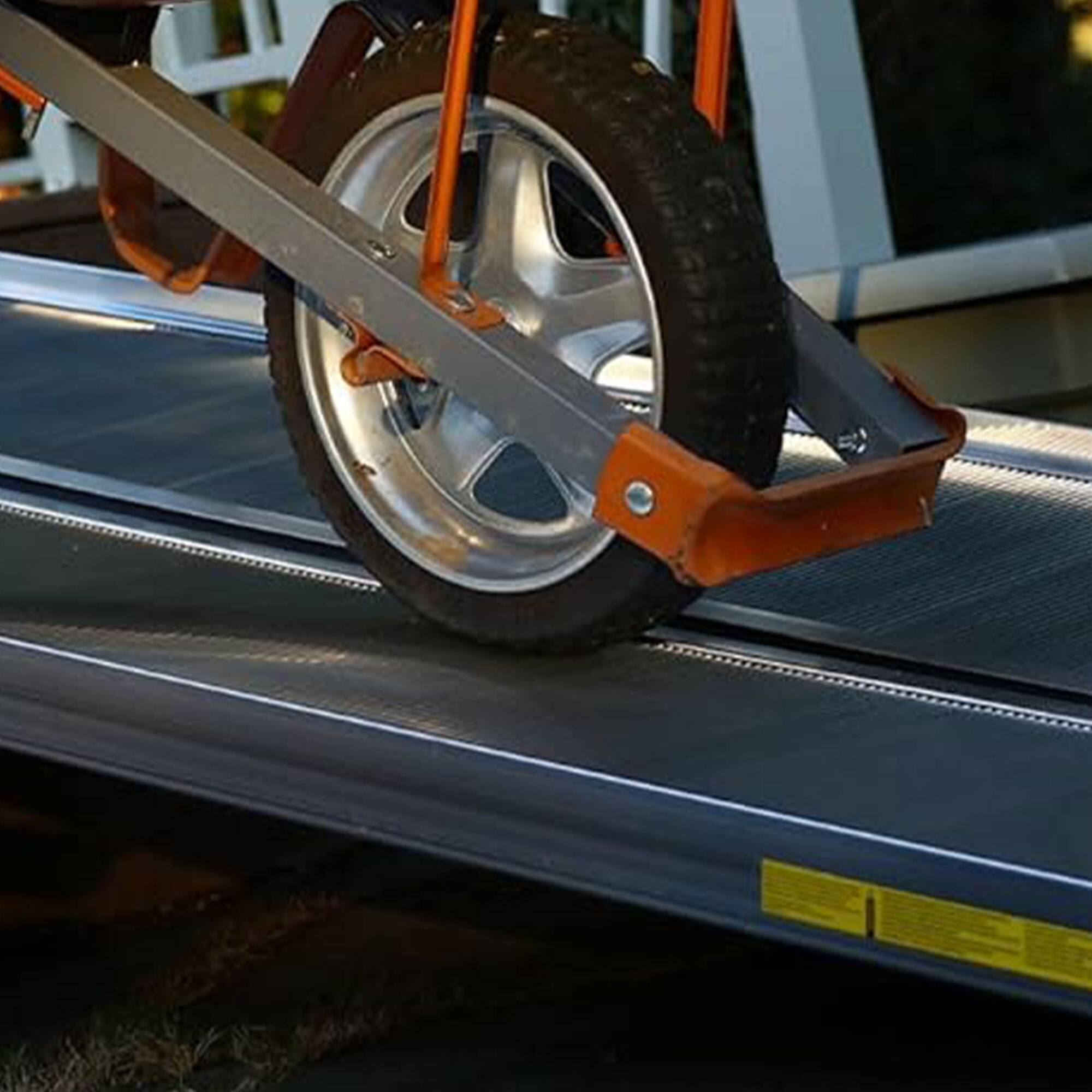 Alt View 3. EZ-ACCESS - EZ-ACCESS TRAVERSE 2 Foot Aluminum Singlefold Portable Loading Ramp, Silver - Silver.