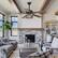Back. Parrot Uncle - 52" Farmhouse Driftwood 5-Blade Black Caged Chandelier Ceiling Fan with Remote - Black.