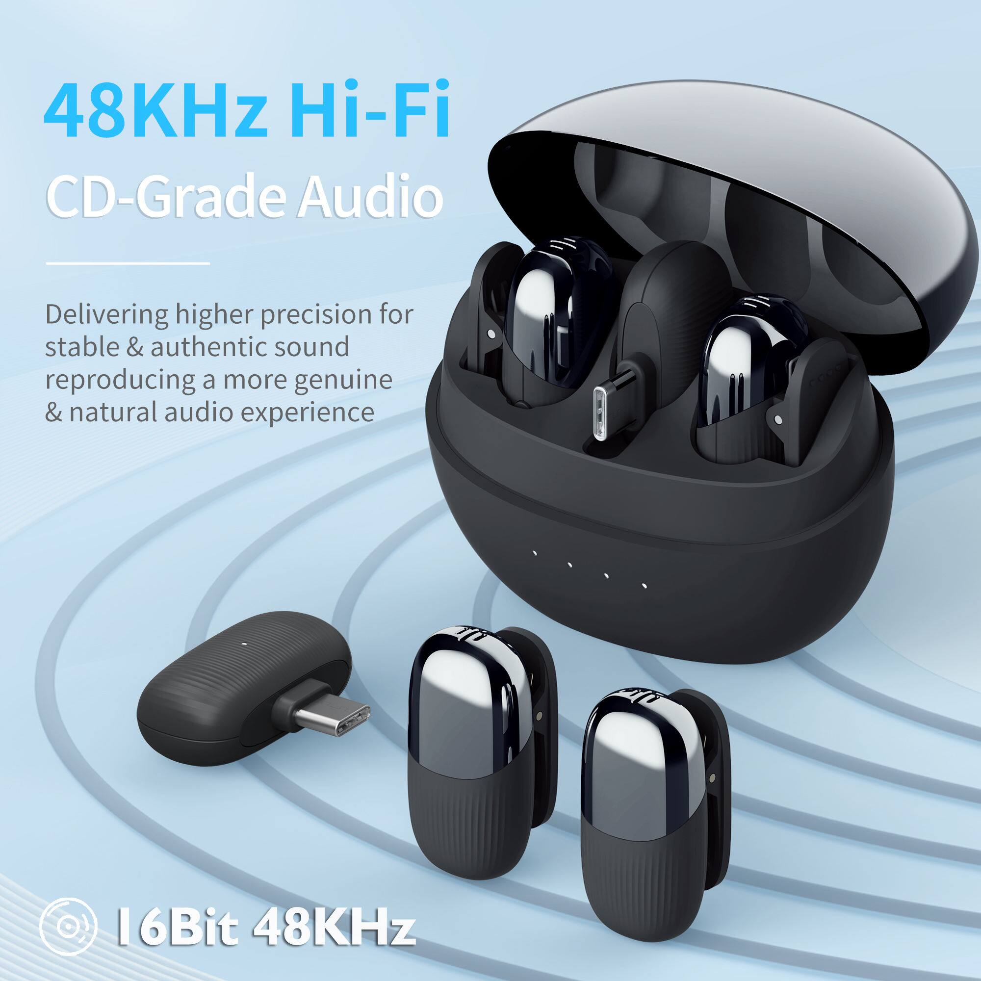 48KHz Hi-Fi CD-Grade Audio  
Delivering higher precision for stable & authentic sound reproducing a more genuine & natural audio experience  
16Bit 48KHz