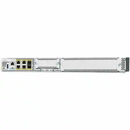 Front. Cisco Consumer Products - Cisco Catalyst 8300 Router - 6 Ports - Management Port - Slots16 GB - Gigabit Ethernet - IEEE 802.1ag, IEEE 802.3ah - Unknown.