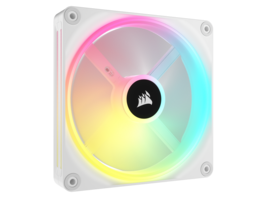CORSAIR - QX RGB Series, iCUE LINK QX140 RGB 140mm Magnetic Dome RGB Fan, Expansion Kit - White