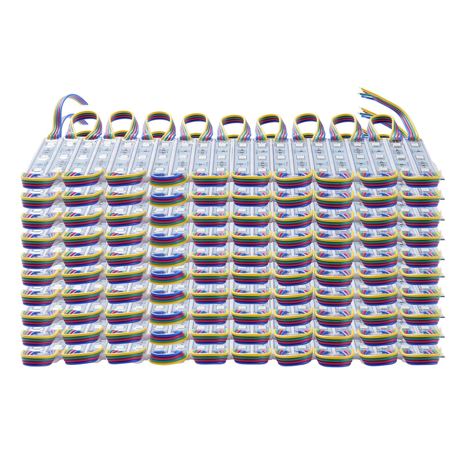 Alt View 5. VEVOR - 200PCS LED Storefront Lights, 103 ft, LED Module Lights, 5050 SMD 3-LED RGB Color Changing Window Lights, Remote Control - White.