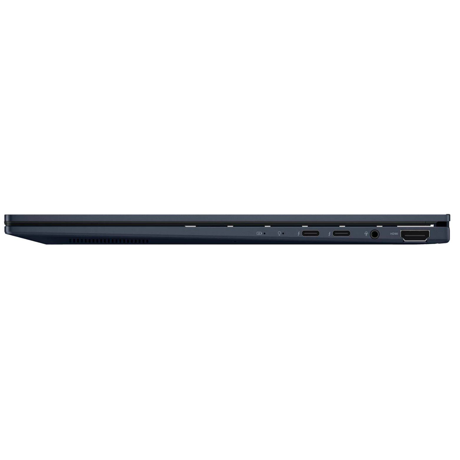 Alt View 6. ASUS - Zenbook 14" WQXGA OLED Touch Intel Core Ultra 9 285H 2.9 GHz up to 5.4 GHz 16GB RAM 1TB SSD Windows 11 Home Laptop - Blue.