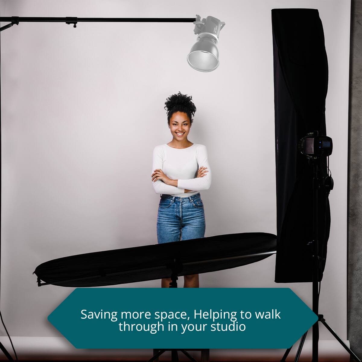 Saving more space, Helping to walk through in your studio