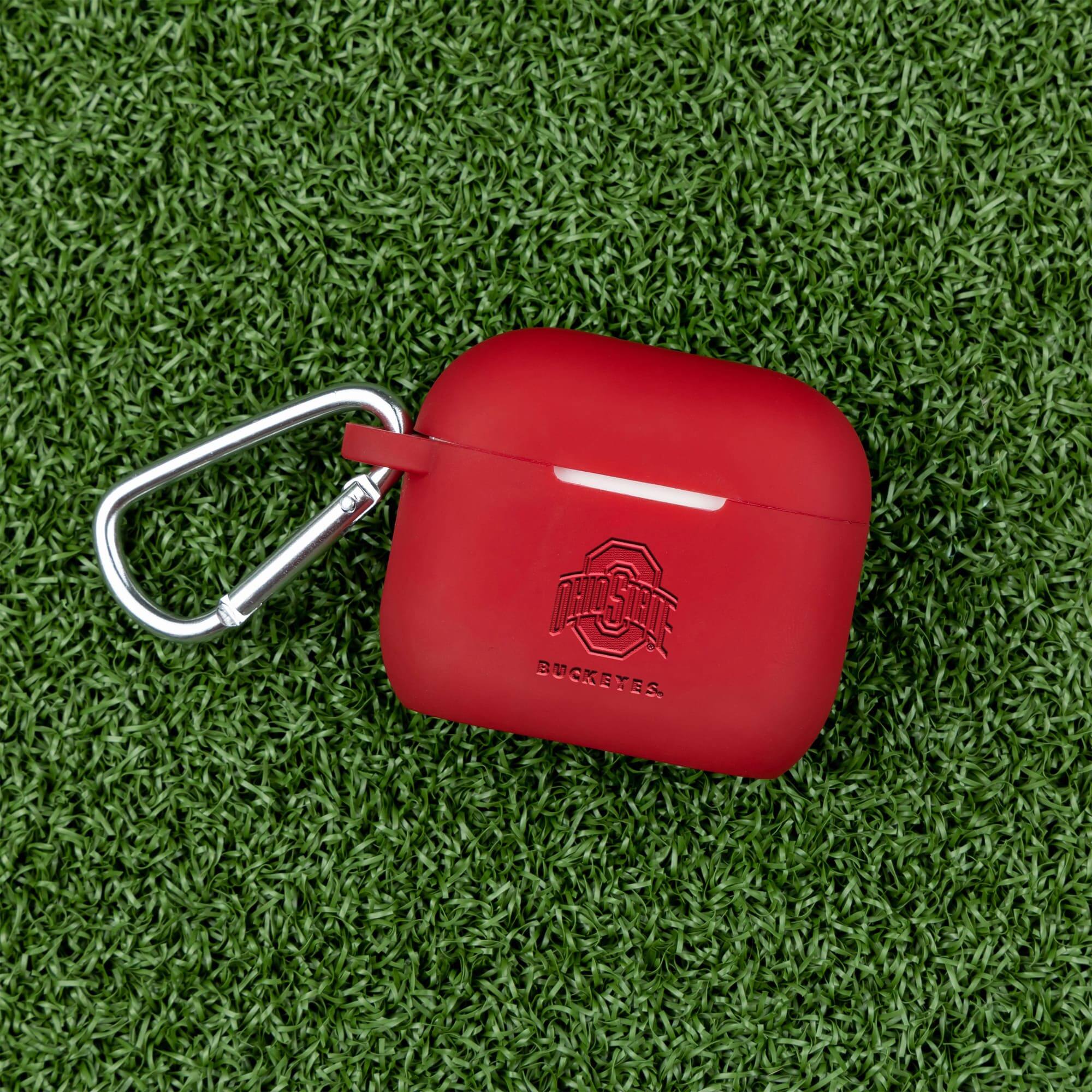 Alt View 1. Affinity Bands - Ohio State Buckeyes Debossed Silicone AirPods Gen Three Case Cover - No Size - Multicolor.