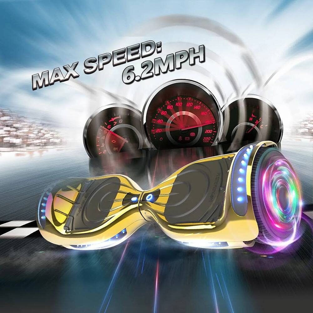 MAX SPEED: 6.2MPH