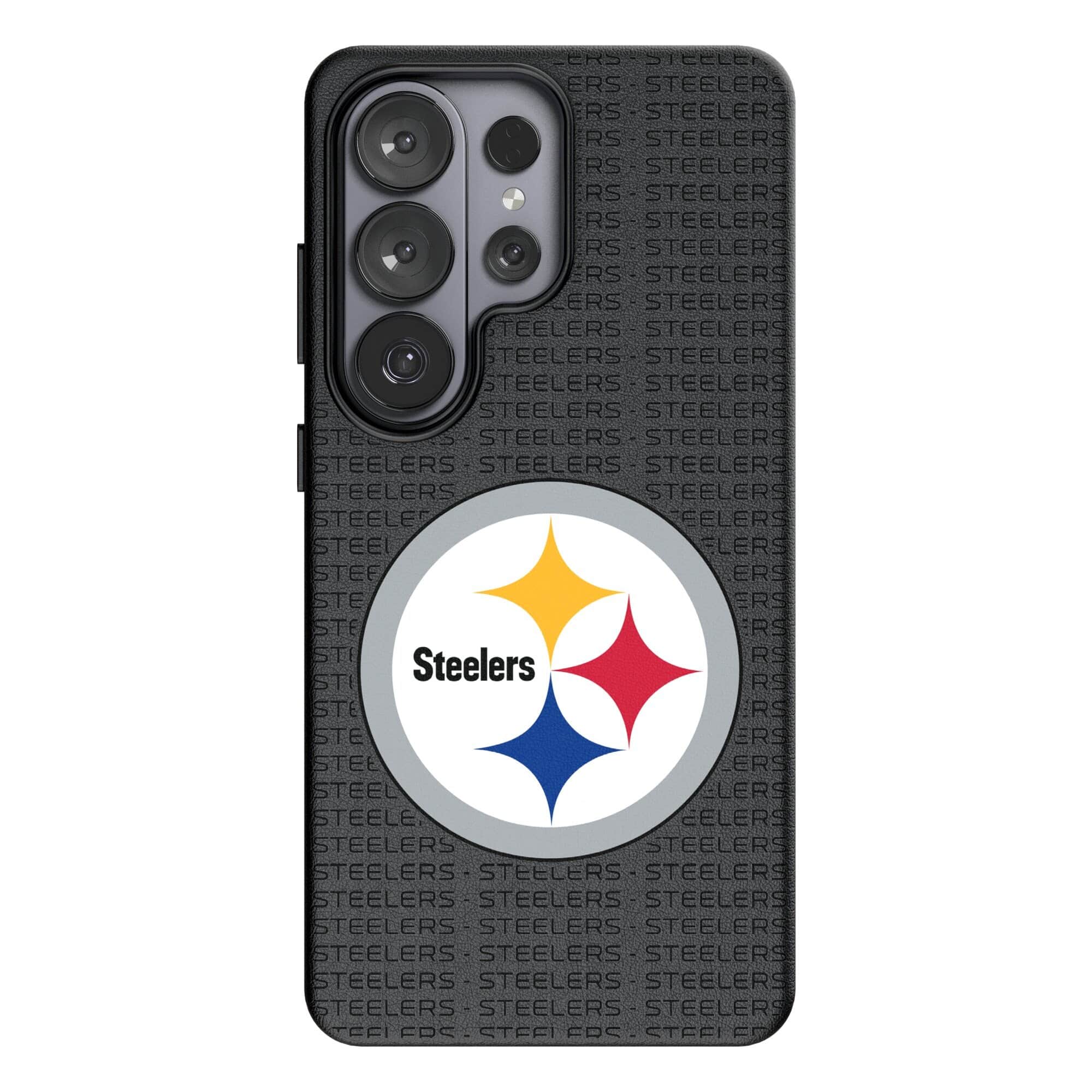 Keyscaper - NFL - Pittsburgh Steelers Text Backdrop Galaxy Magnetic Bump Case - S24 Plus - Black price history on PriceWatchPro