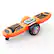 Angle. Swagtron - Shuttle Zipboard Electric Hoverboard + Skateboard w/ Maximum Range 3 miles & Maximum Speed 6.3mph - Orange.
