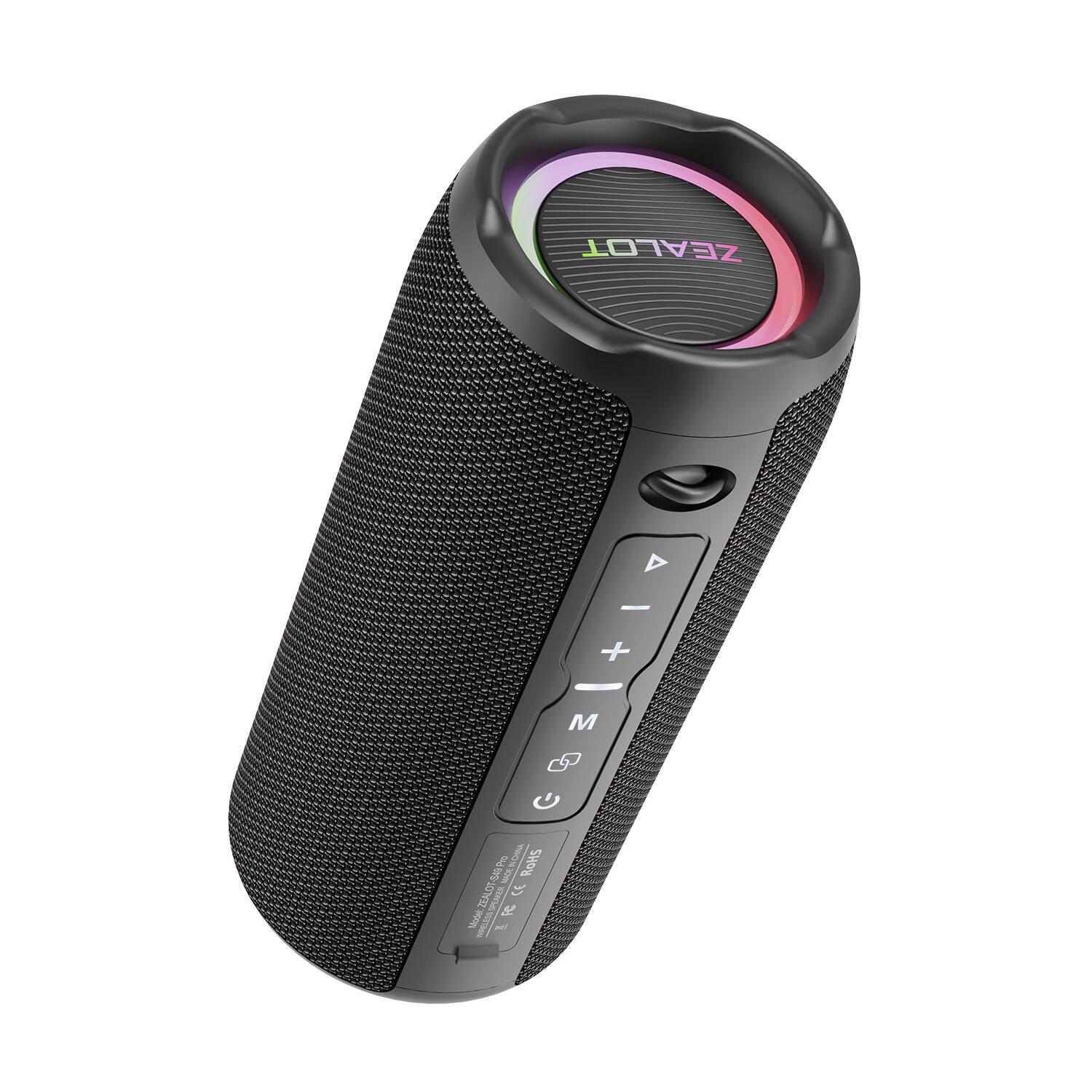 Phivve - 20W Portable Bluetooth Speaker with Stereo Sound, Deep Bass, USB/TF/AUX, IPX6 Waterproof