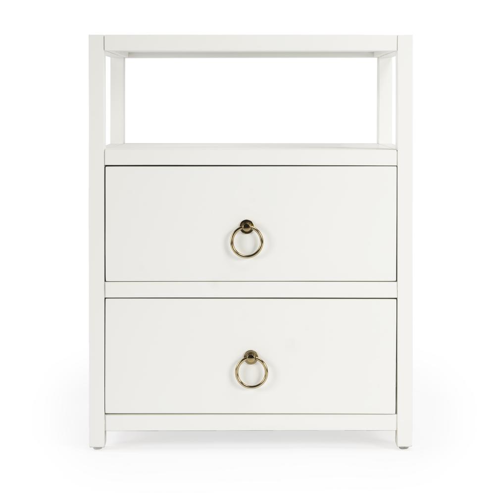Alt View 3. Butler Specialty - Lark Nightstand - White.