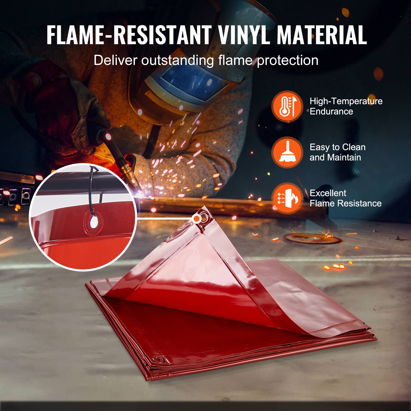 FLAME-RESISTANT VINYL MATERIAL  
Deliver outstanding flame protection

- High-Temperature Endurance
- Easy to Clean and Maintain
- Excellent Flame Resistance
