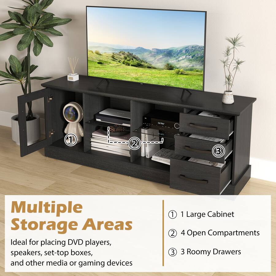 Costway TV Stand for 73 Inches TVs 63