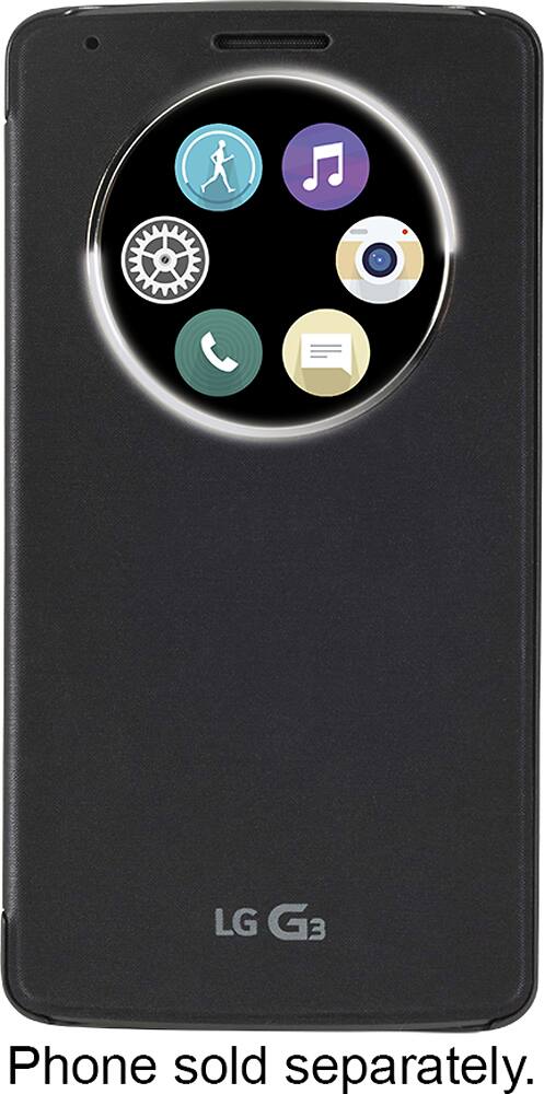 Etui Folio QuickCircle Pour LG G3 S (D722, D724) - Blanc - Protection à Rabat Avec Fenêtre Pour Notifications