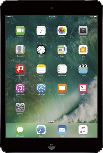 Apple - iPad® mini 2 with Wi-Fi + Cellular - 32GB - (AT&T) - Space Gray-Front_Standard 