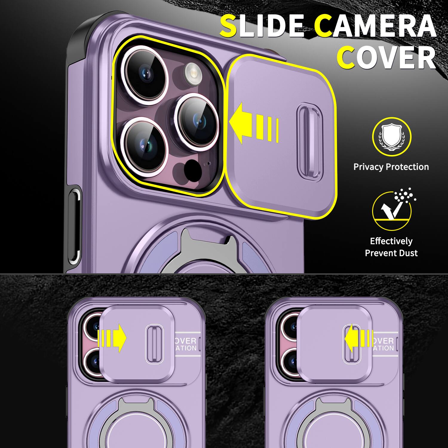 SLIDE CAMERA COVER

Privacy Protection
Effectively Prevent Dust