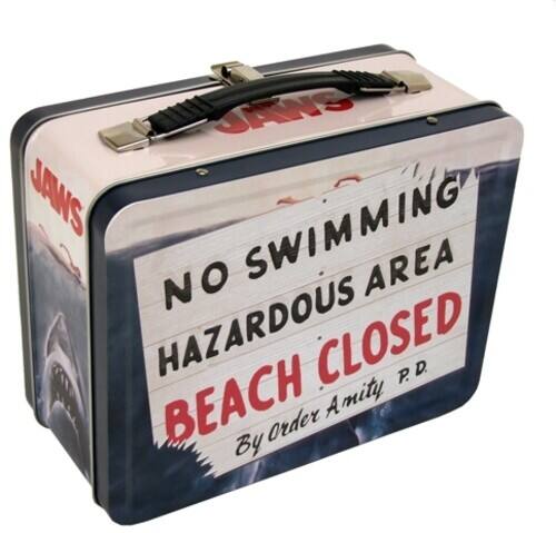 JAWS JAWS SWIMMING NO AREA HAZARDOUS CLOSED P.D. BEACH Amity A Order By
