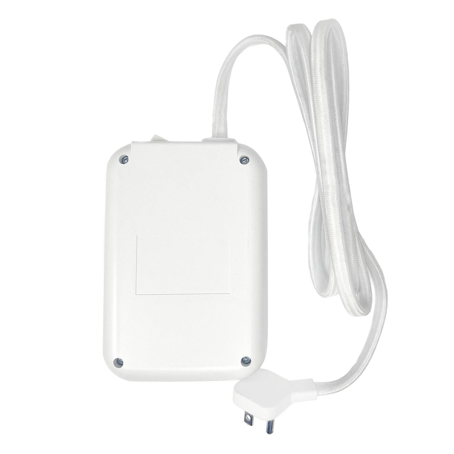 Alt View 1. Rayovac - 4-Outlet and 4-USB Port 540J Surge Protector Power Strip, 5 ft Braided Cord, Flat Plug, SS-P319 - White.