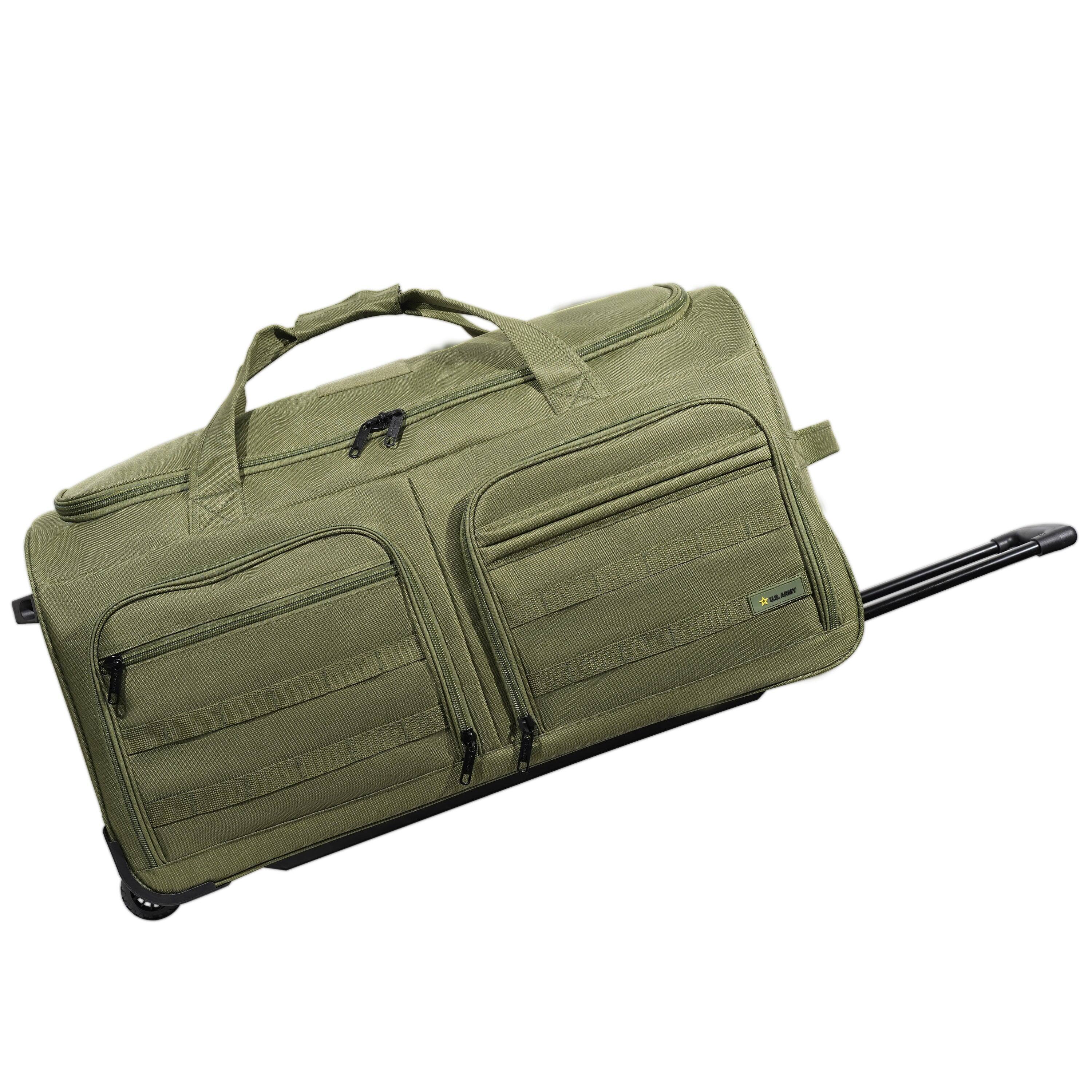 Alt View 4. US Army - ROMEO 31-inch Tactical Rolling Duffel - TACTICAL GREEN.