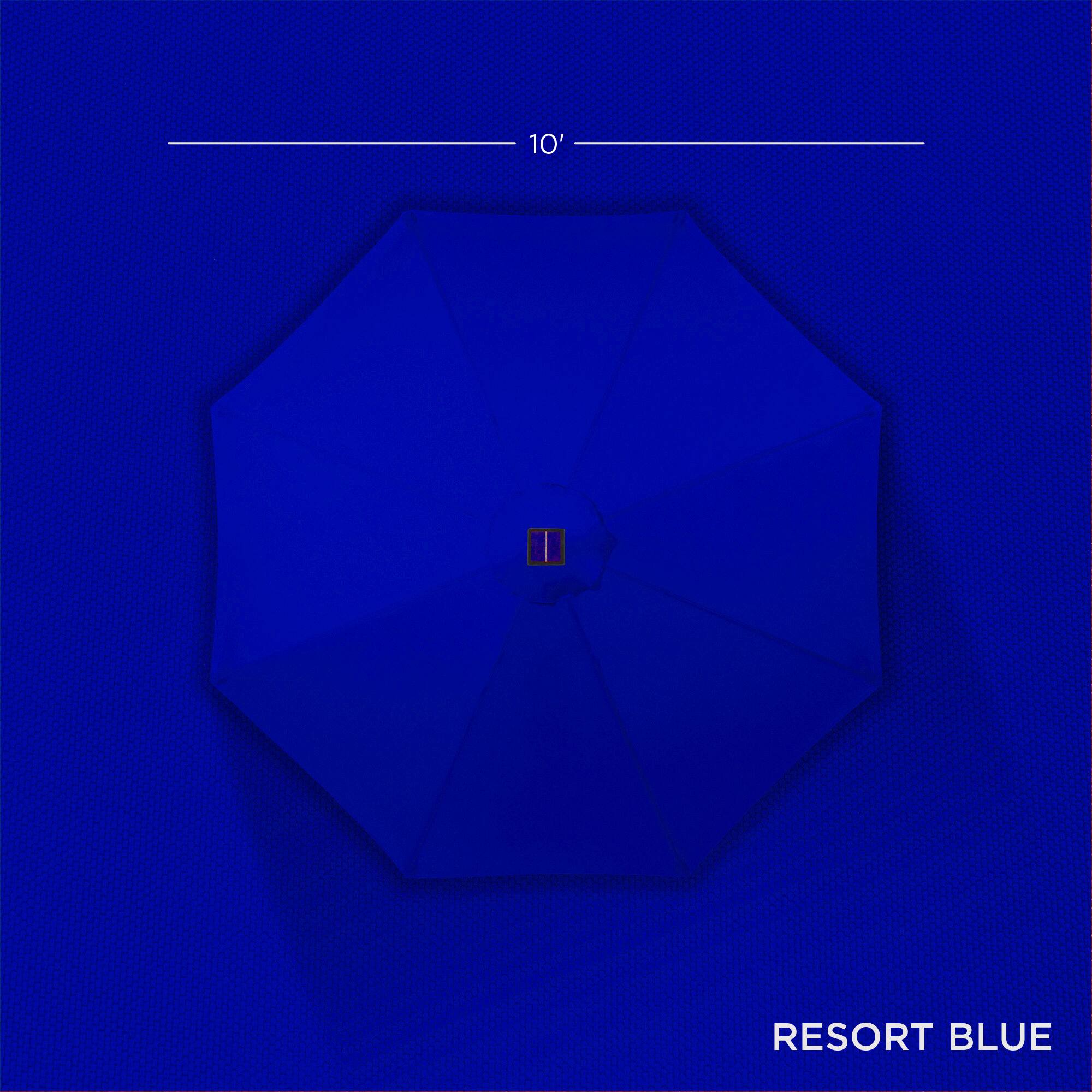 The corrected text from the image is:

"10° RESORT BLUE"