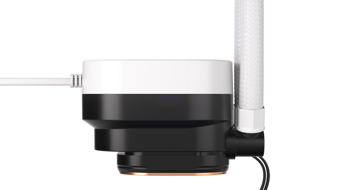 Alt View 16. CORSAIR - NAUTILUS 240 RS LCD Liquid CPU Cooler - White.