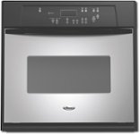 Front Standard. Whirlpool - 24" Built-In Single Electric Wall Oven - Stainless-Steel.