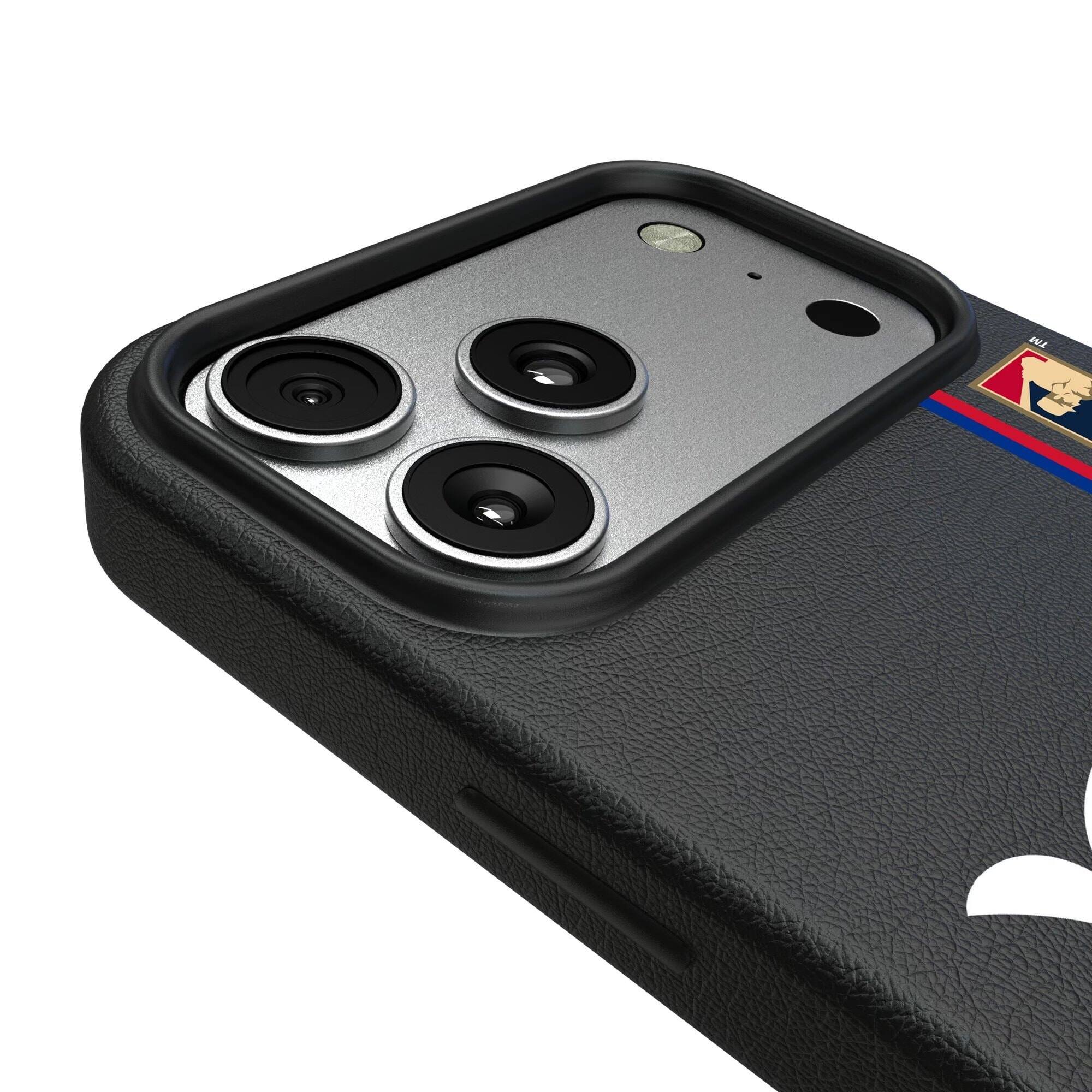 Alt View 2. Keyscaper - Brooklyn Dodgers Cooperstown Collection iPhone Magnetic Bump Case - 16 Pro Max - Black.