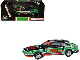 1984 Toyota Celica Supra #16 "Castrol Livery" Black and Green with Graphics 1/64 Diecast Model Car by Paragon