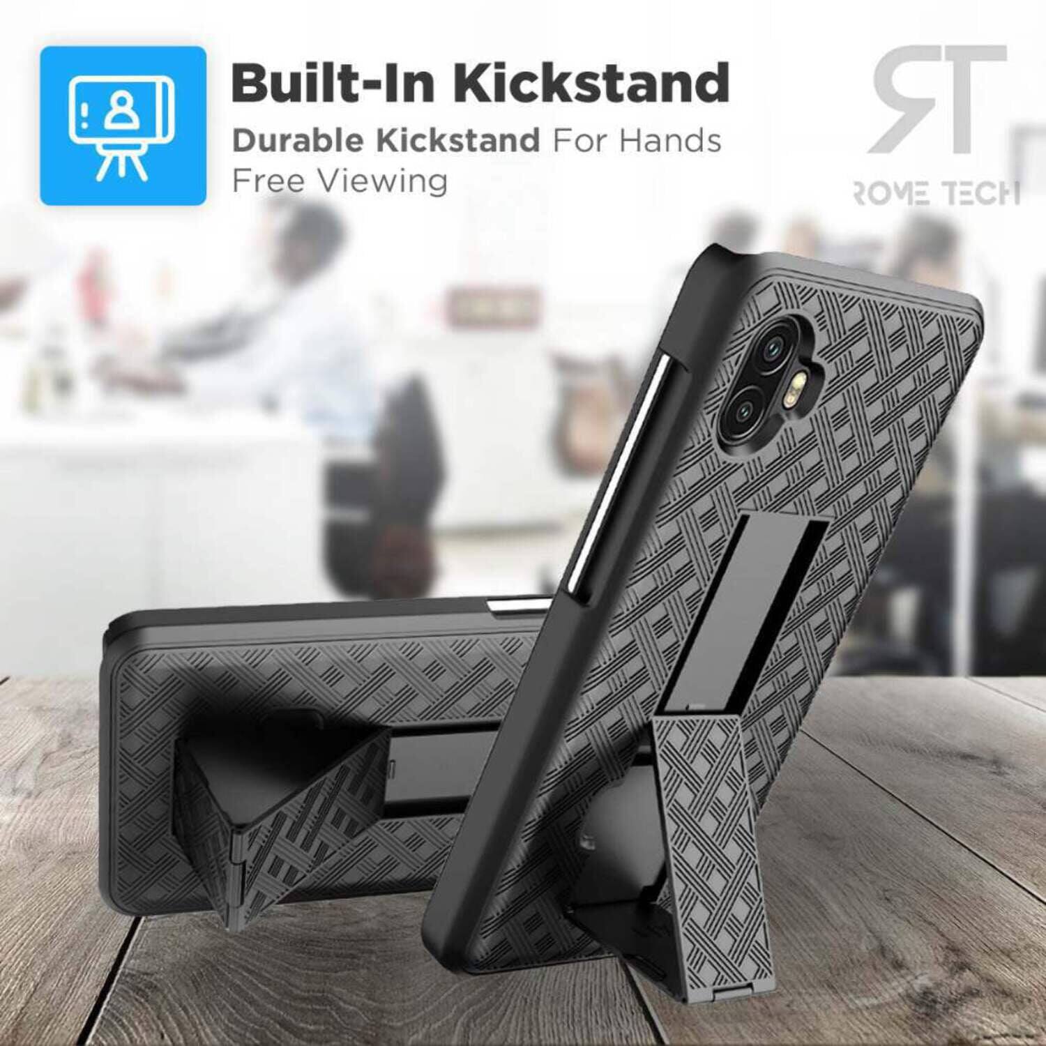 Built-In Kickstand  
Durable Kickstand For Hands Free Viewing  
ROME TECH