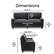 Alt View 1. Serta - Palisades Modern 3-Seat - Straight Arm - Fabric Sofa - 73" - Charcoal.