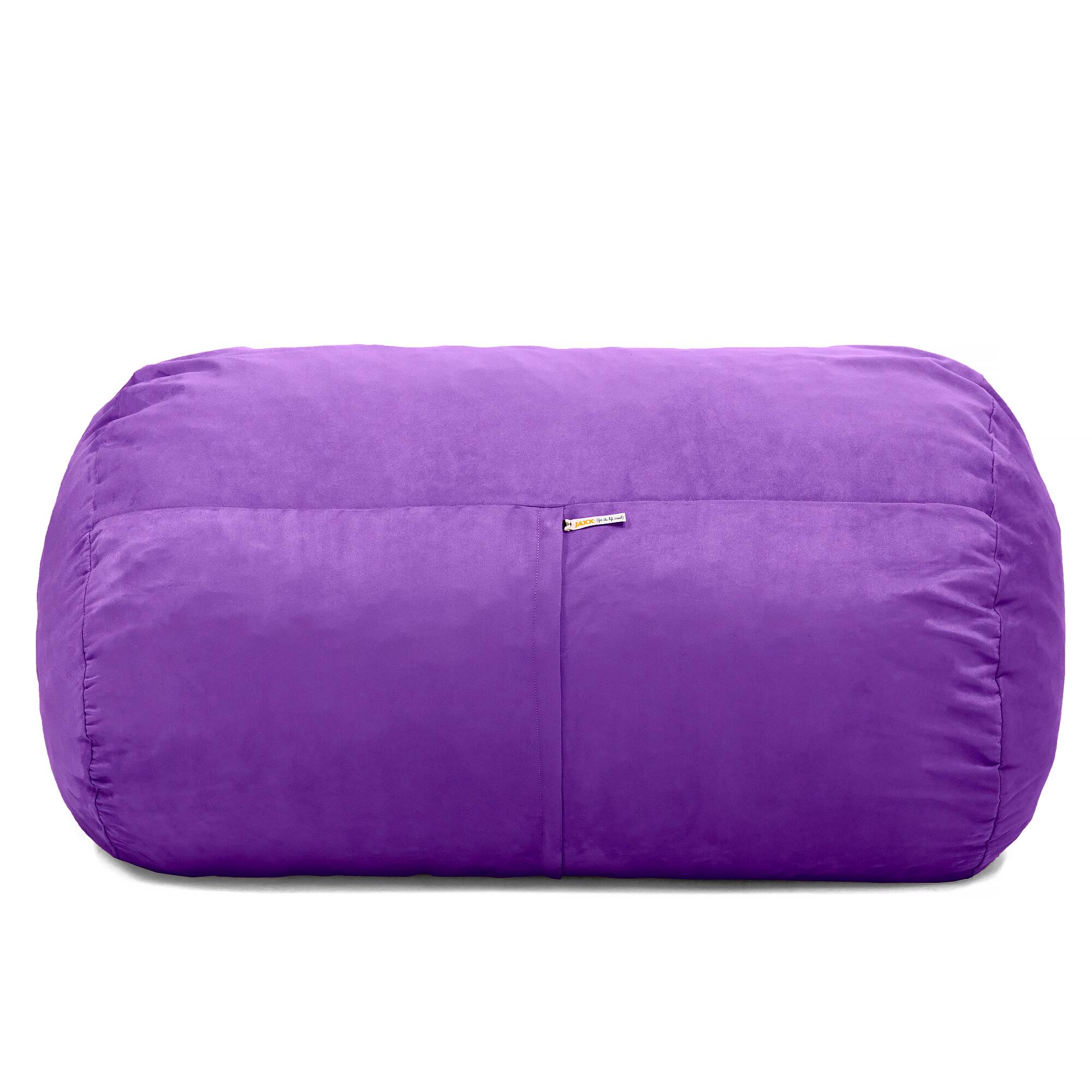 Front. Jaxx - Jaxx Sofa Saxx 4-foot Bean Bag Lounger, Grape - Purple.